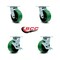 Service Caster Tool Box Caster Wheel Set 5'' Green Poly on Cast Iron Swivel Casters, 4PK TOOL-SCC-30CS520-PUB-GB-2-TLB-2 - alternate 5